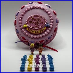 100% Complete VTG 1994 Polly Pocket Birthday Surprise Rare Iridescent Variation