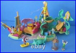 100% complete Disney Vintage Peter Pan Neverland Polly Pocket Bluebird play set