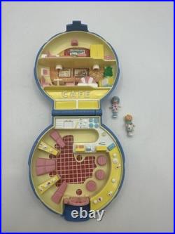 1989 Vintage Angel Pocket Polly's Cafe Polly Pocket Blue RARE COMPLETE