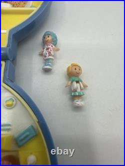 1989 Vintage Angel Pocket Polly's Cafe Polly Pocket Blue RARE COMPLETE