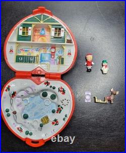 1989 Vintage Bluebird Polly Pocket Christmas musical Compact complete