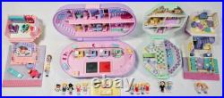 1990 1992 Polly Pocket Vintage Cozy Cottage Toy Shop School Stamper Bluebird lot