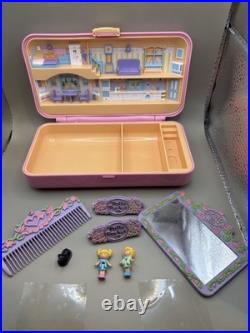 1990 VTG Polly Pocket Pretty Hair Set Complete Rare Bluebird Compact