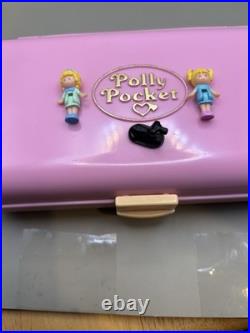 1990 VTG Polly Pocket Pretty Hair Set Complete Rare Bluebird Compact