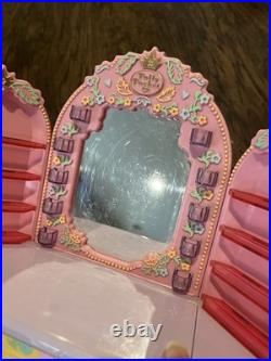 1990 Vintage Polly Pocket Bluebird Pyjama Party Dressing Table Some Figures