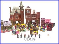 1990s Galoob My Pretty Dollhouse Castle, Schoolhouse, Furniture Rooms Figures