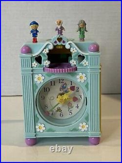 1991 Polly Pocket Blue Funtime Clock Father Time Mrs Chime Vintage Bluebird Work