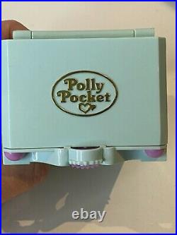 1991 Polly Pocket Blue Funtime Clock Father Time Mrs Chime Vintage Bluebird Work