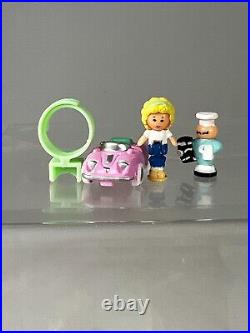 1991 Polly Pocket Bluebird 50's Diner Ring and Ring Case Complete Original