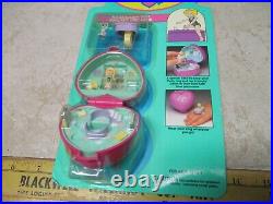 1991 Polly Pocket Vintage Bathtime Fun Ring and Ring Case Bluebird Toys NIP NOC