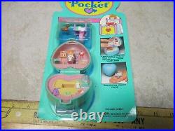 1991 Vintage Polly Pocket Bluebird Midge's Bedtime Ring and Ring Case COMPLETE