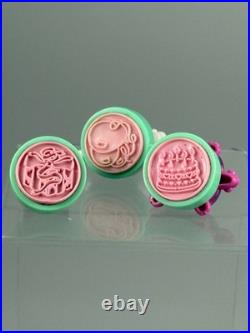 1992 Polly Pocket Bluebird Partytime Stamper Playset Complete All Original