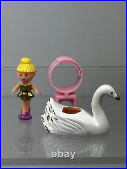 1992 Polly Pocket Bluebird Tiny Ballerina Ring & Ring Case Complete-Original