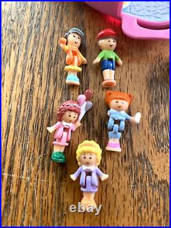 1992 Polly Pocket Starlight Castle BlueBird Vintage Complete + 5 Figures, Works