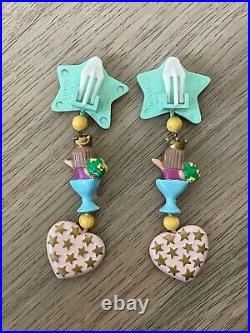 1992 Vintage Polly Pocket Beauty Pageant Clip-On Earrings