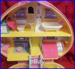 1992 Vintage Polly Pocket LUCY LOCKET CARRY N PLAY DREAM HOME & Doll ++