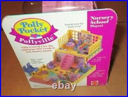 1992 Vintage Poly Pocket, Pollyville Nursery School Playset. New. Nrfp