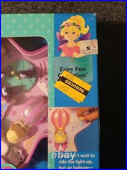 1993 Bluebird Polly Pocket Fairy Light Wonderland Compact with Box OPENED BOX M9