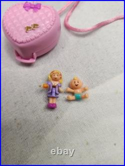 1993 Polly Pocket Baby & Ducky Locket Complete Vintage Bluebird