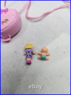 1993 Polly Pocket Baby & Ducky Locket Complete Vintage Bluebird