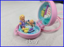 1993 Polly Pocket Baby & Ducky Locket Complete Vintage Bluebird