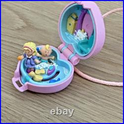1993 Polly Pocket Baby & Ducky Locket Pink Vintage Bluebird COMPLETE