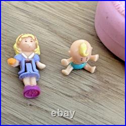 1993 Polly Pocket Baby & Ducky Locket Pink Vintage Bluebird COMPLETE