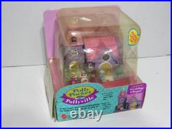 1993 Polly Pocket Pollyville LIGHT UP WEDDING Chapel Church Playset New Open Box