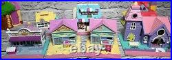 1993 Polly Pocket Vintage Bluebird 12 Houses No Figures Cafe Pizza Pet Shop