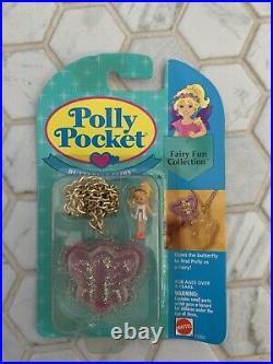 1993 Polly Pocket Vintage Butterfly Fairy Locket Bluebird