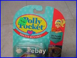 1993 VTG Polly Pocket Pet Parade Pretty Bunnies Compact New Rare SEALED 10633