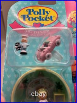 1993 Vintage Polly Pocket 1994 50's Diner Ring and Case Sealed Bluebird