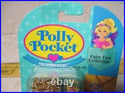 1993 Vintage Polly Pocket Bluebird Flutter Fairy Locket Sealed Necklace 11949