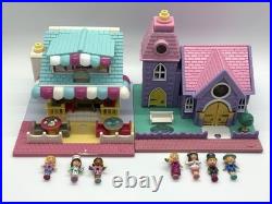 1993 Vtg Mattel Polly Pocket Pollyville Super Set Lot of 10 Playsets With Figures 1993 Vtg Mattel Polly Pocket Pollyville Super Set Lot of 10 Playsets With Figures