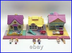 1993 Vtg Mattel Polly Pocket Pollyville Super Set Lot of 10 Playsets With Figures 1993 Vtg Mattel Polly Pocket Pollyville Super Set Lot of 10 Playsets With Figures