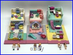 1993 Vtg Mattel Polly Pocket Pollyville Super Set Lot of 10 Playsets With Figures 1993 Vtg Mattel Polly Pocket Pollyville Super Set Lot of 10 Playsets With Figures
