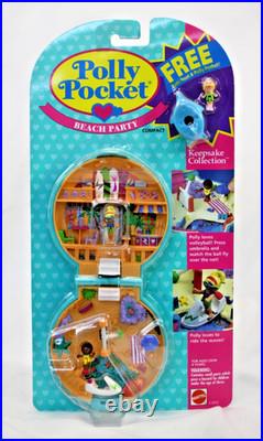1994 NIB Polly Pocket Beach Party Keepsake Collection Mattel 11972 Toy Doll Set