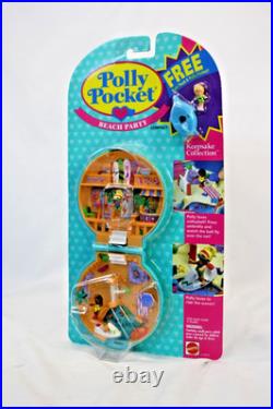 1994 NIB Polly Pocket Beach Party Keepsake Collection Mattel 11972 Toy Doll Set