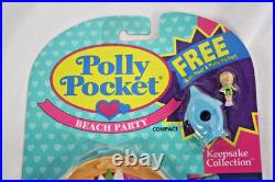 1994 NIB Polly Pocket Beach Party Keepsake Collection Mattel 11972 Toy Doll Set