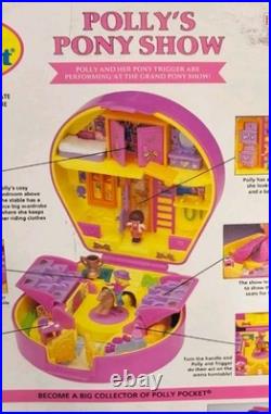 1994 Vintage Bluebird Polly Pocket Polly's Pony Show HTF