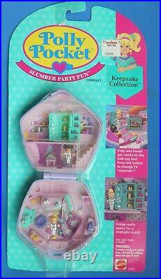 1994 Vintage Polly Pocket Compact SLUMBER Party Fun Unopened Package