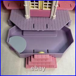 1995 Polly Pocket COMPLETE Clubhouse Pop-Up Party Play House Bluebird 6 Dolls