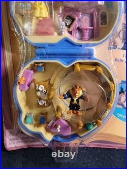 1995 Polly Pocket Disney Beauty and the Beast Tiny Collection Playcase New