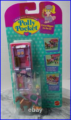 1995 Polly Pocket Out'N About Collection Circus Wagon On The Go 14536 Sealed