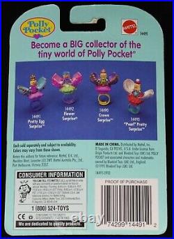 1995 Polly Pocket Pretty Egg Surprise Ring Set Keepsake Collection New