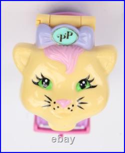 1995 VTG Polly Pocket Bluebird Polly Loves Kitty Watch Bracelet 100% Complete