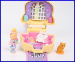 1995 VTG Polly Pocket Bluebird Polly Loves Kitty Watch Bracelet 100% Complete