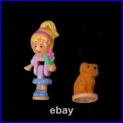 1995 VTG Polly Pocket Bluebird Polly Loves Kitty Watch Bracelet 100% Complete