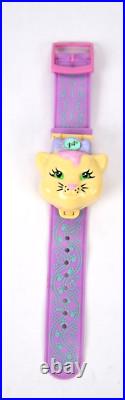 1995 VTG Polly Pocket Bluebird Polly Loves Kitty Watch Bracelet 100% Complete