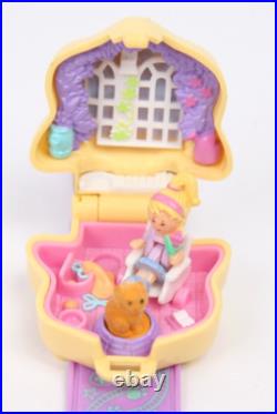 1995 VTG Polly Pocket Bluebird Polly Loves Kitty Watch Bracelet 100% Complete